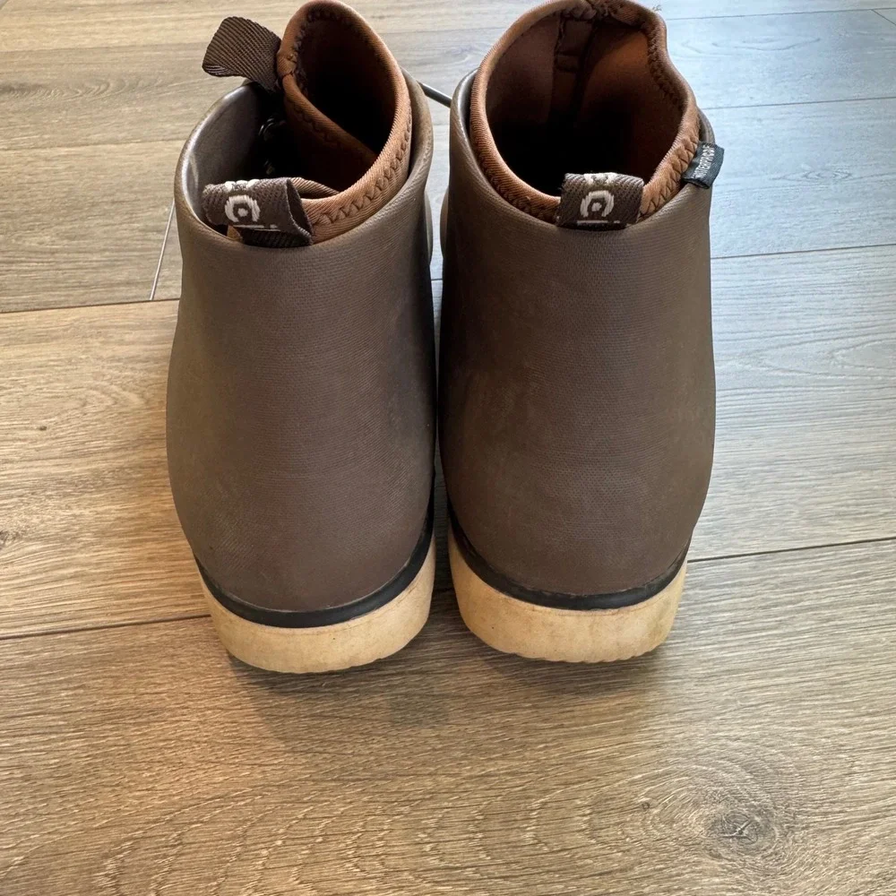Ccilu Panto Pola Men Waterproof Rain Boots Brown Chukka US 10 Men Outdoor Garden